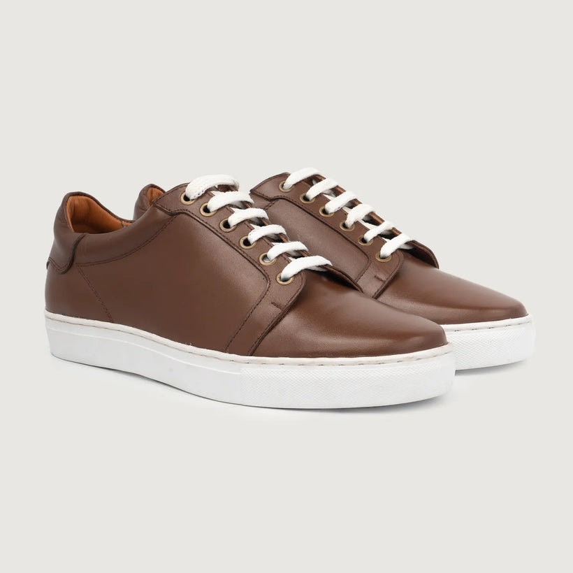 Carter Runn Коричневая Leather Sneakers мужская