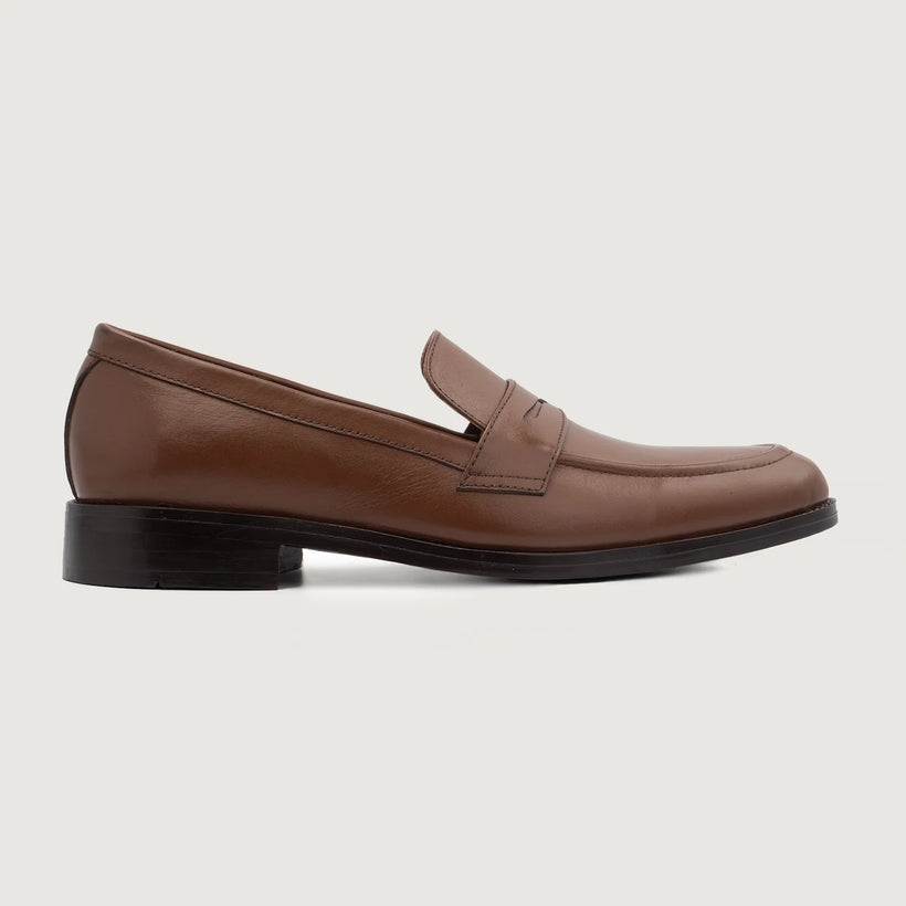Baxton Коричневая Leather Loafers мужская