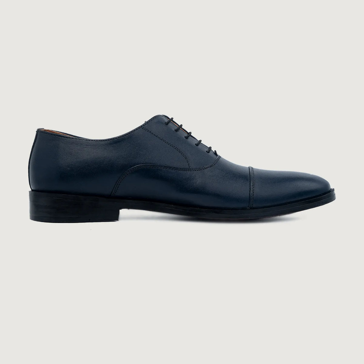 Midnight Blue Full-Grain leather Shoes - Рантовая конструкция Goodyear Welt и носок обуви