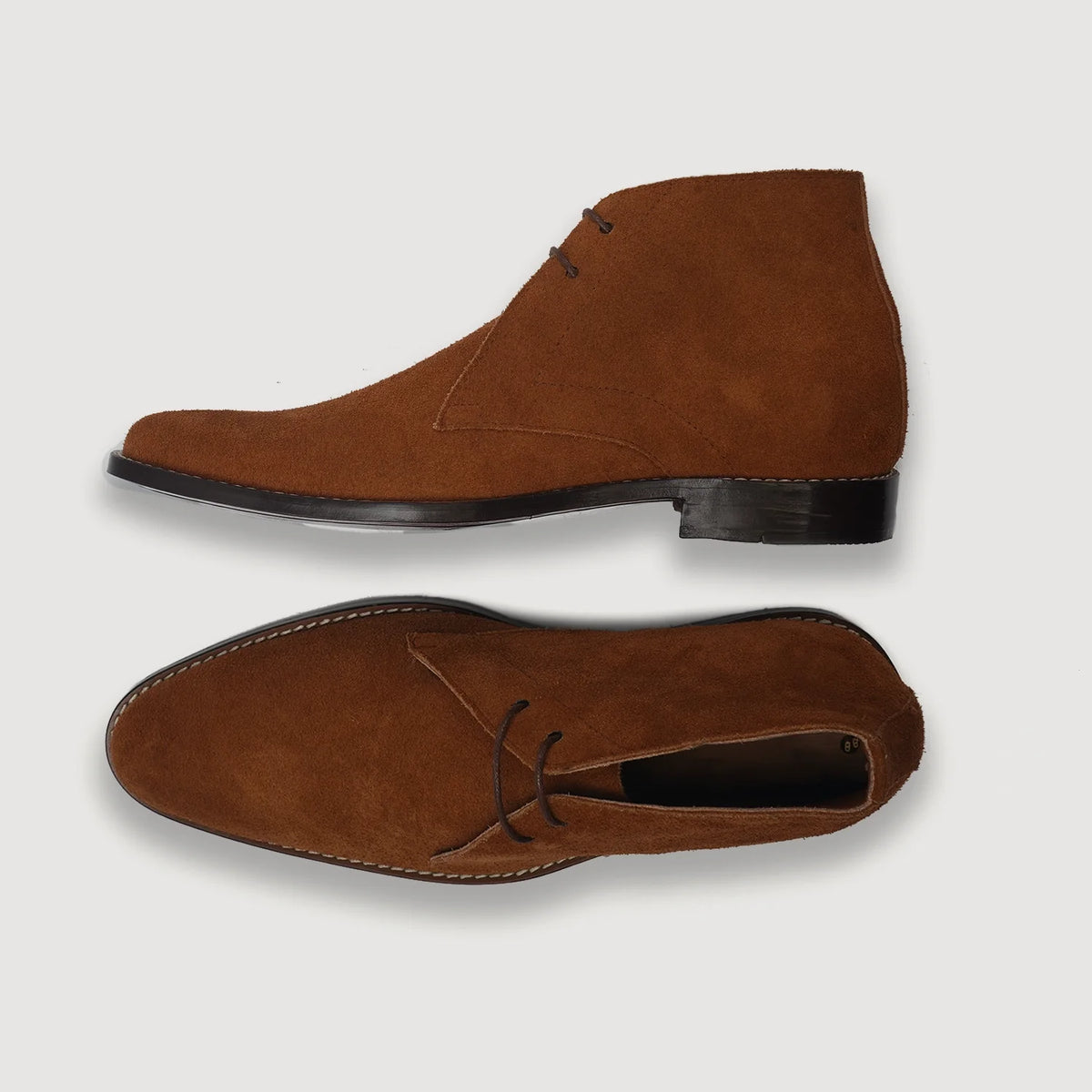 Corry Chukka Коричневый Suede Кожаные ботинки для Мужчин For Men - Усиленный задник и точная двойная строчка