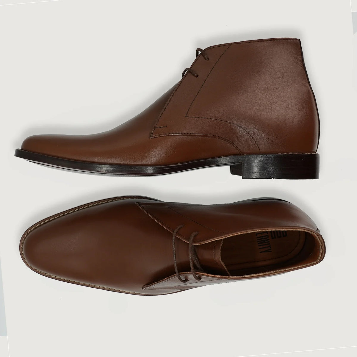Corry Chukka Коричневый Кожаные ботинки для Мужчин For Men - Усиленный задник и точная двойная строчка
