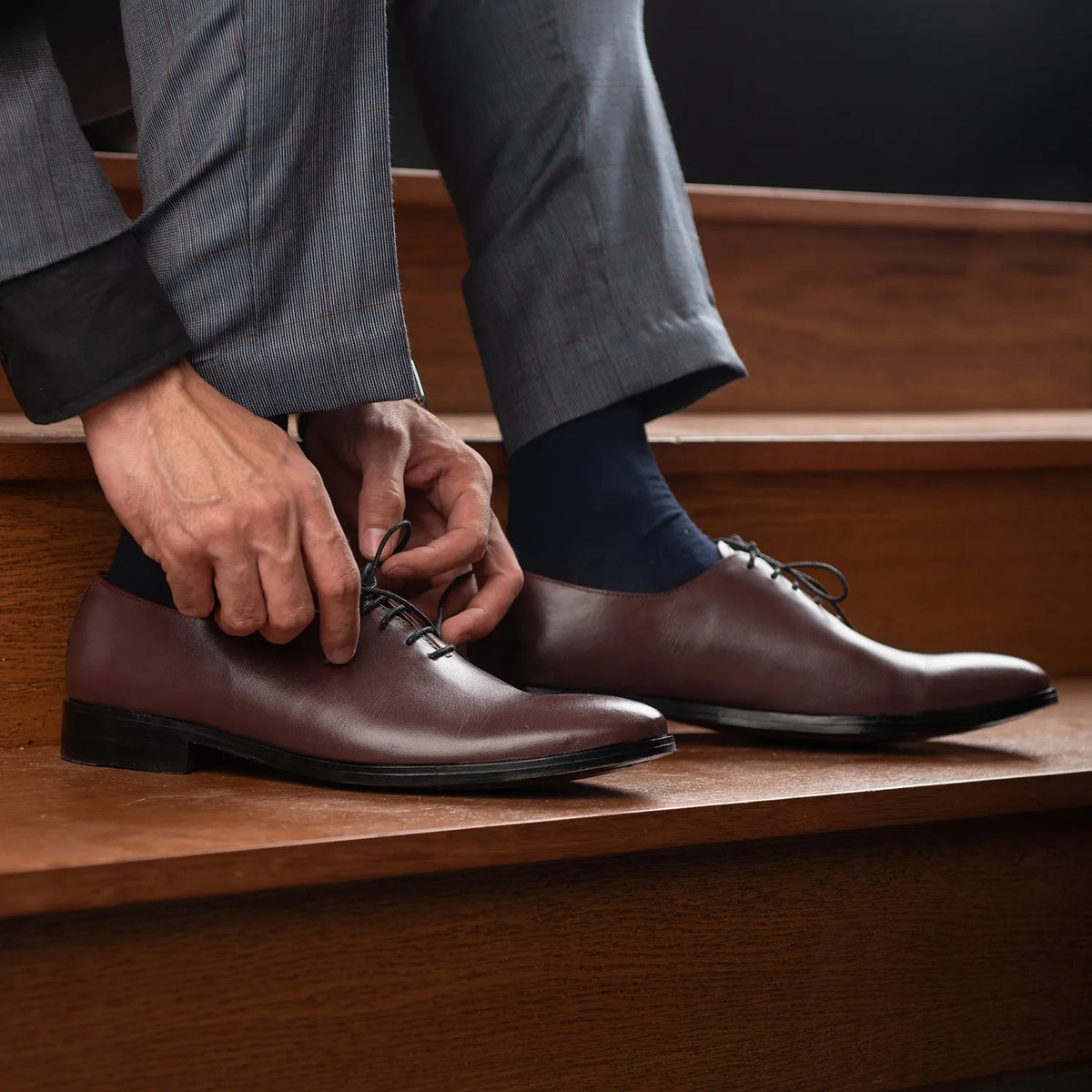 Orlaven Director Wholecut Бордовый Кожаная обувь для Мужчин footwear image 9