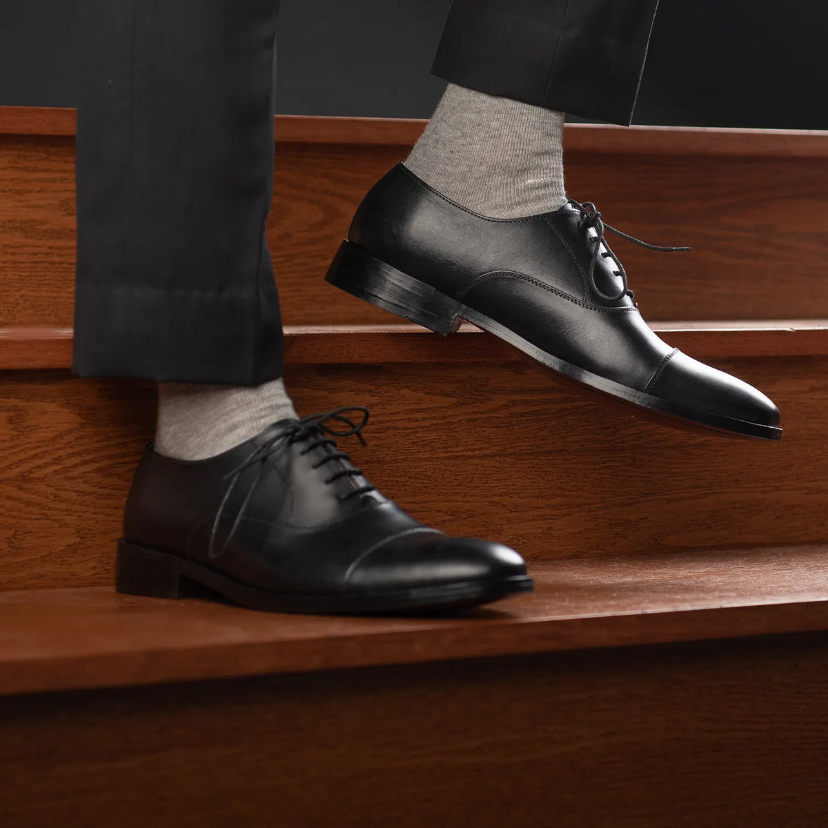 Orlaven Professor Oxford Черный Кожаная обувь для Мужчин footwear image 9