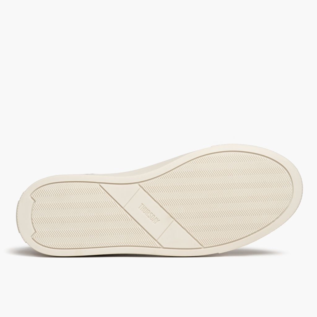 High-Traction Rubber Outsole & Lug Tread Pattern on Court Toffee x Off-White Кожаные кеды для Мужчин