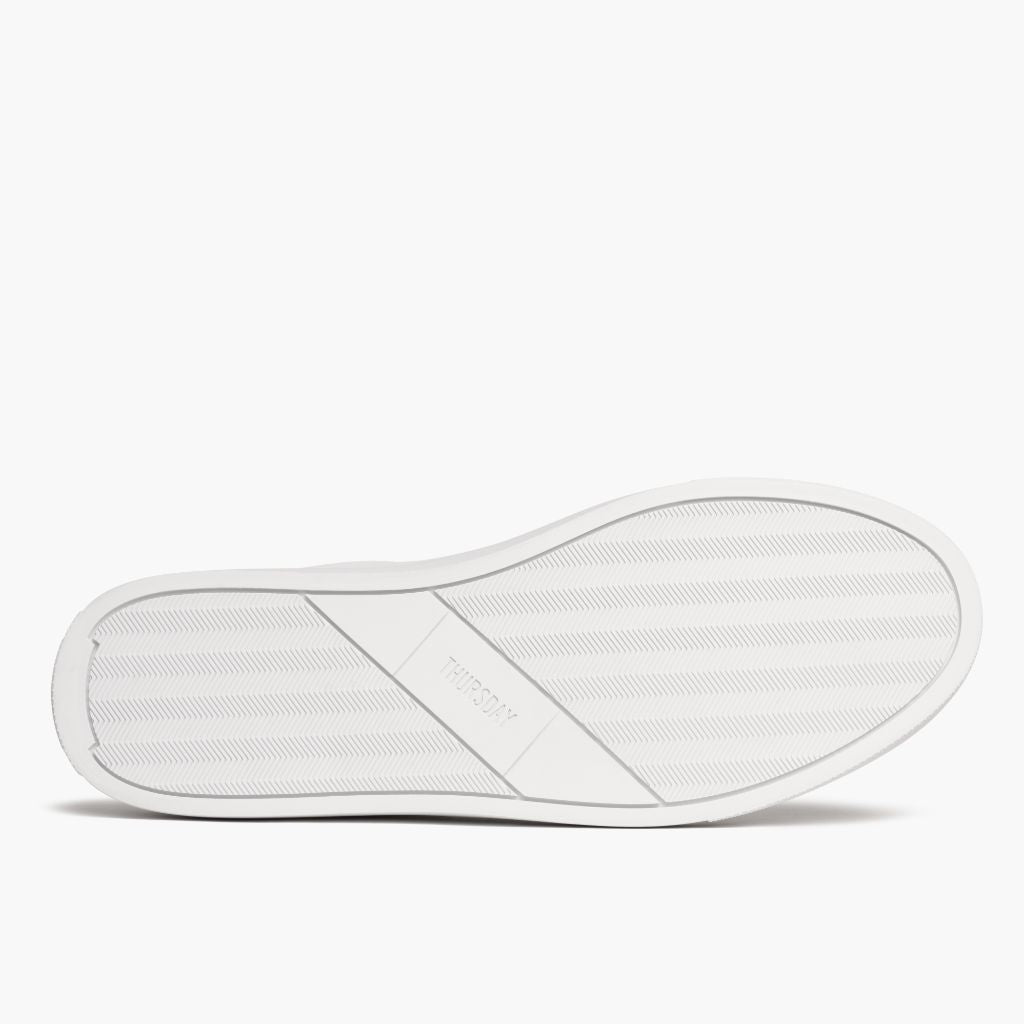 High-Traction Rubber Outsole & Lug Tread Pattern on Court White Кожаные кеды для Мужчин