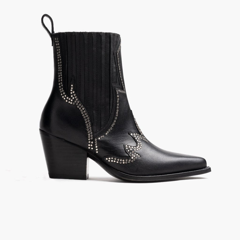 Icon Черная Leather Boots женская