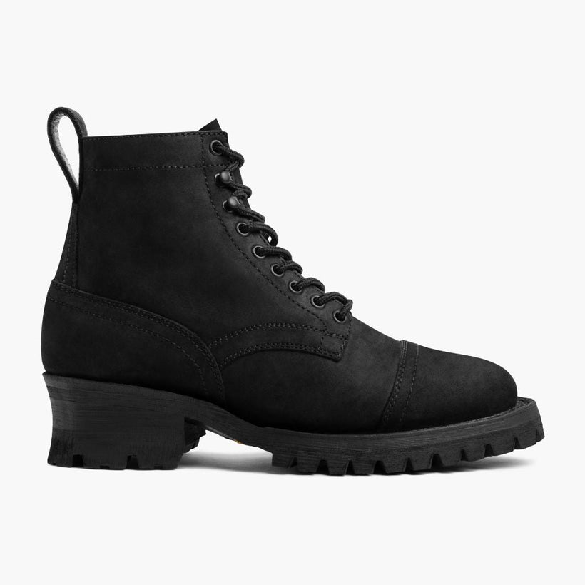 Challenger Черная Matte Leather Boots мужская