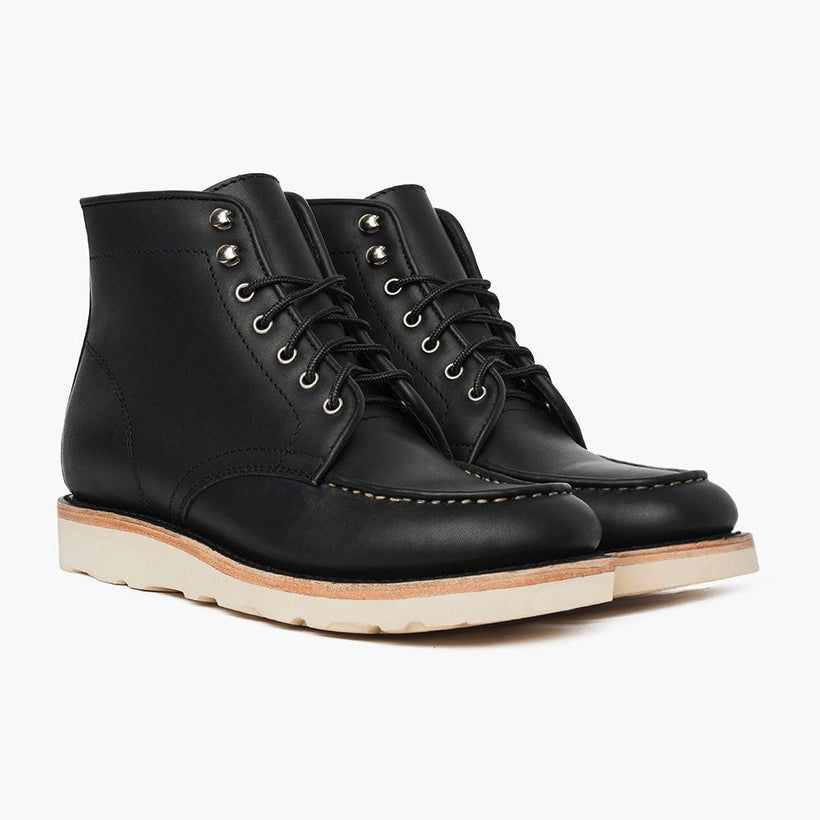 Diplomat Черная Matte Leather Boots мужская