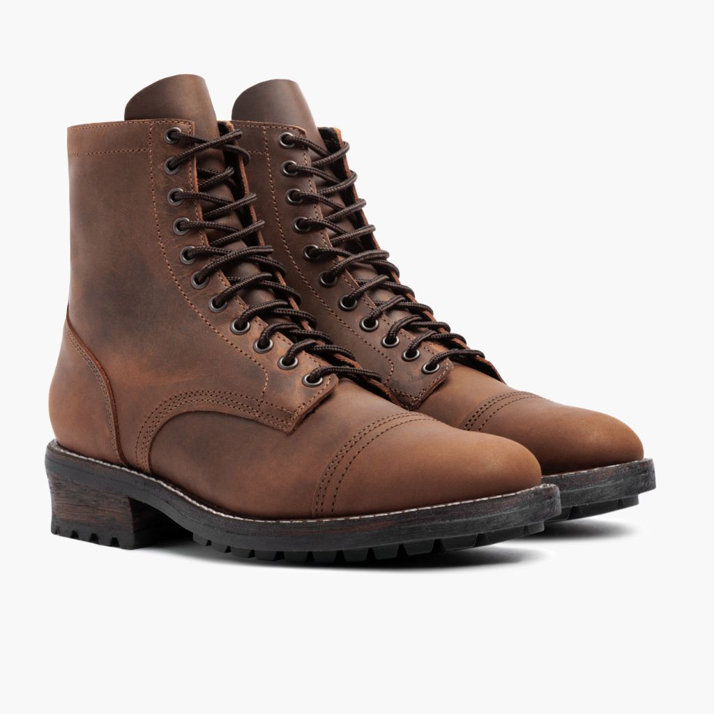 Logger Arizona Adobe Кожаные ботинки для Мужчин in Classic Full-Grain Leather - Вид сбоку | Купить в официальном онлайн-магазине