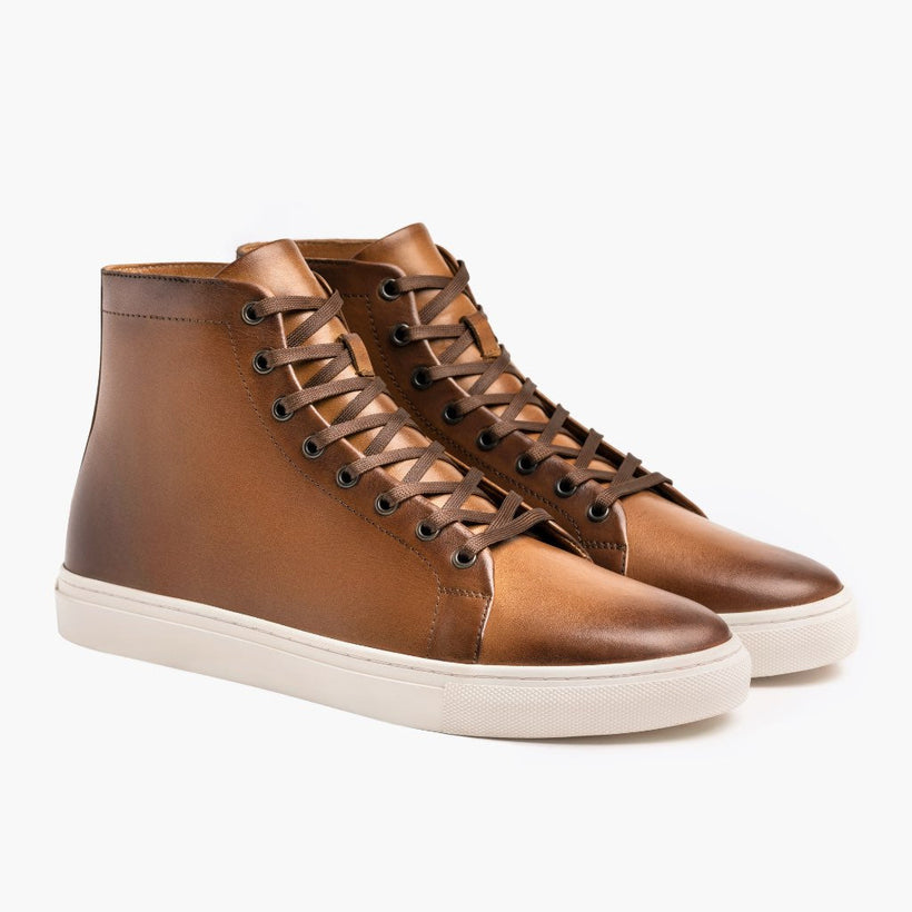 Premier High Top Toffee Leather Sneakers мужская