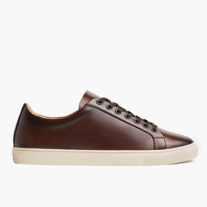 Premier Low Top Coffee Leather Sneakers мужская