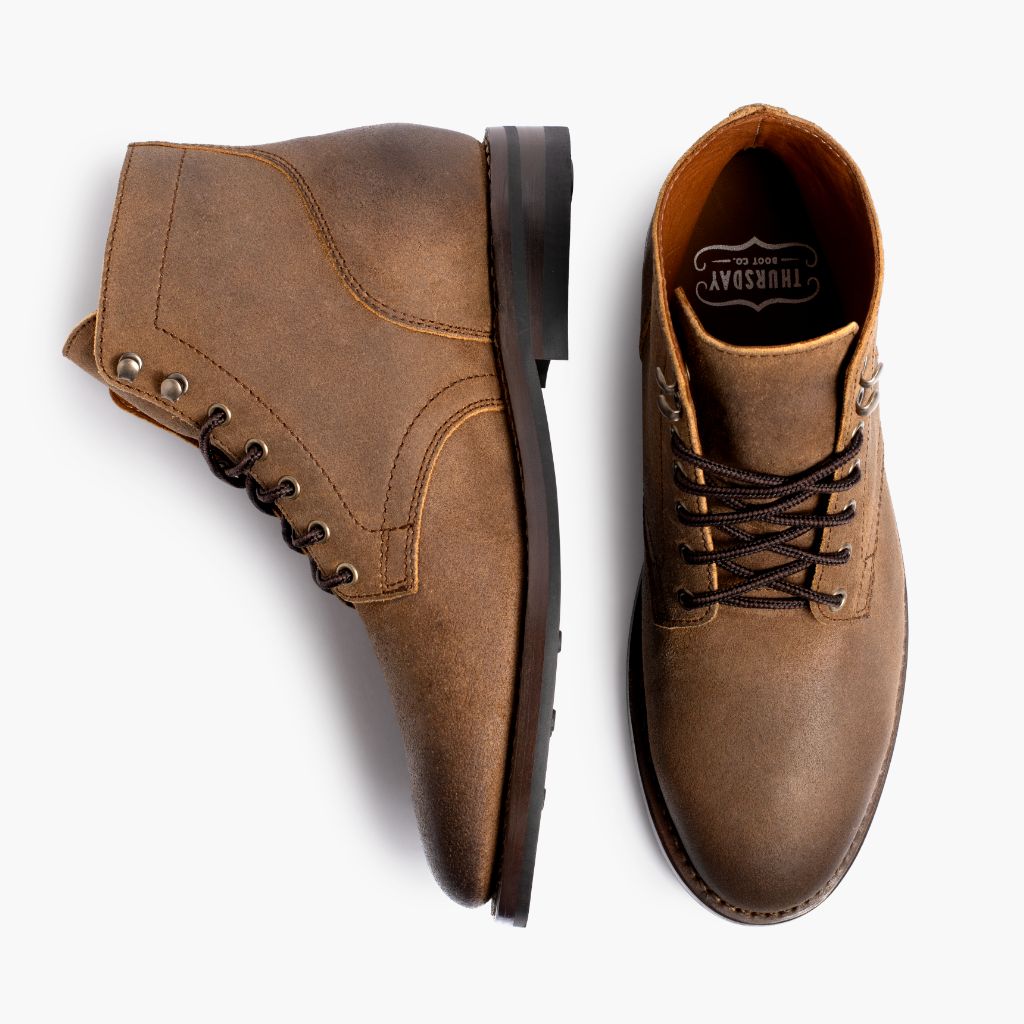 President Safari Кожаные ботинки для Мужчин For Men - Усиленный задник и точная двойная строчка