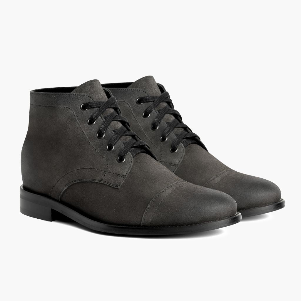 Cadet Shadow Grey Кожаные ботинки для Мужчин in Grey Full-Grain Leather - Вид сбоку | Купить в официальном онлайн-магазине