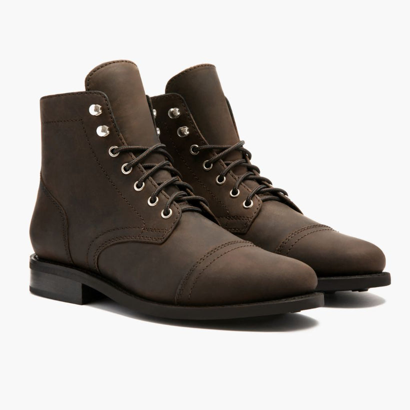 Captain Tobacco Leather Boots женская