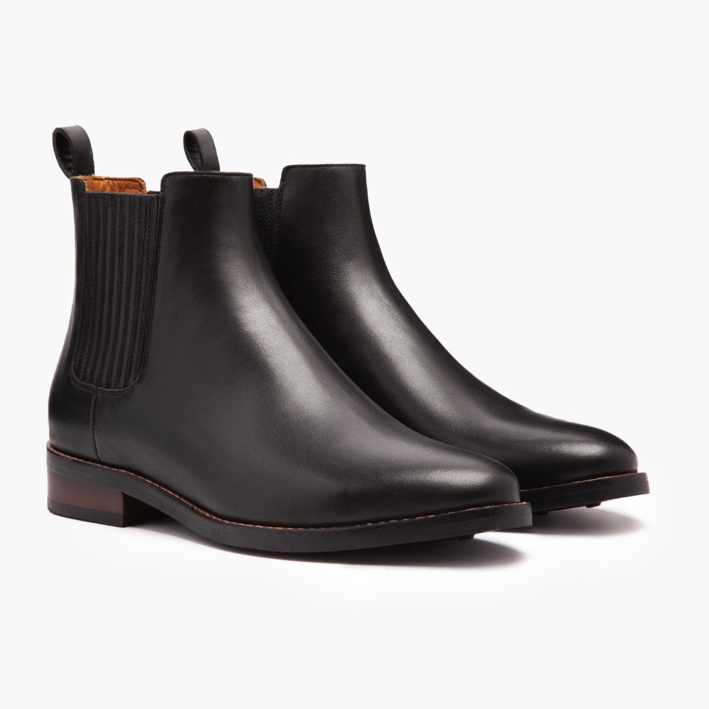 Black Full-Grain leather Boots - Рантовая конструкция Goodyear Welt и носок обуви