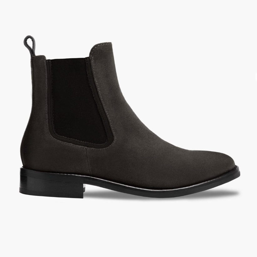 Duchess Shadow Grey Leather Boots женская