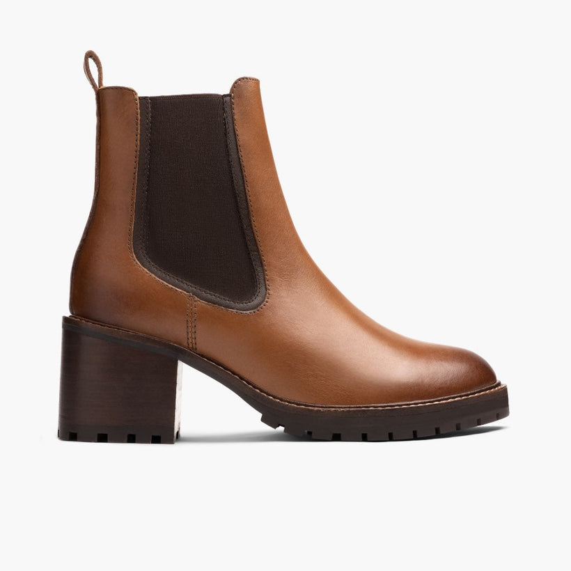 Knockout Toffee Leather Boots женская