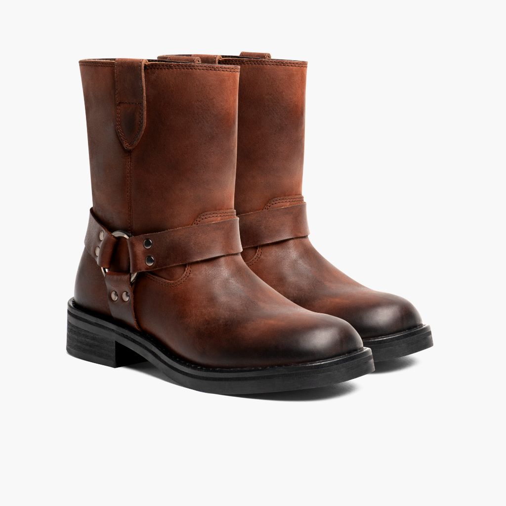 Brown Full-Grain leather Boots - Рантовая конструкция Goodyear Welt и носок обуви