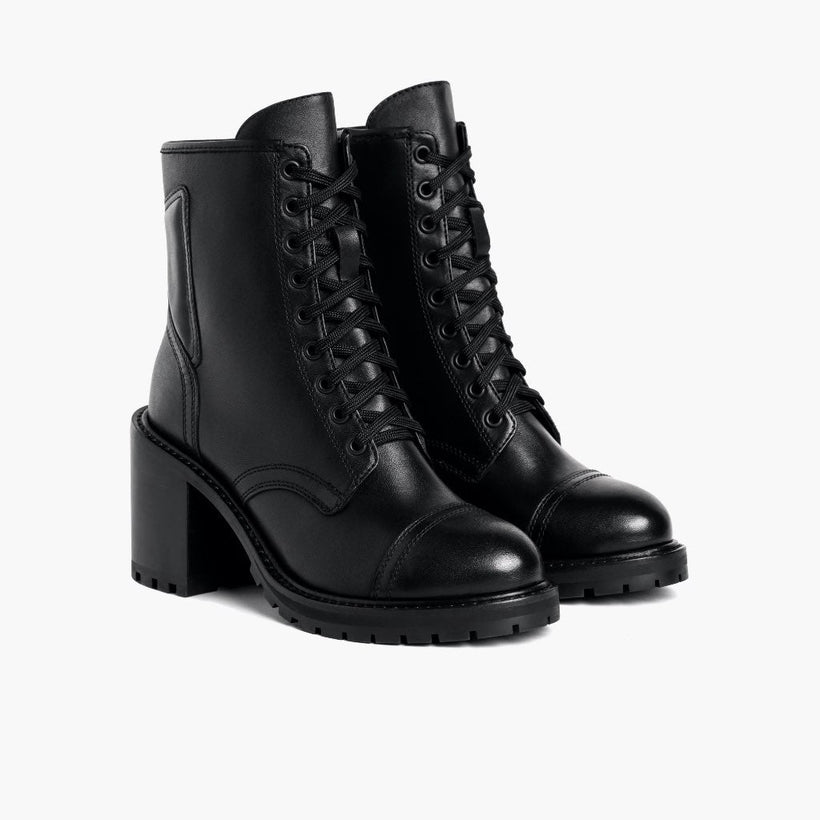 Rebel Черная Leather Boots женская