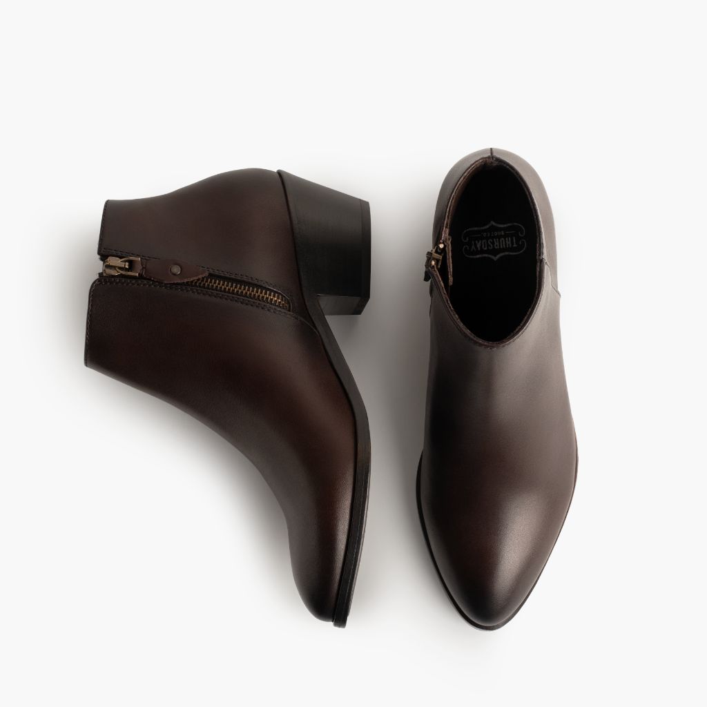 High-Traction Rubber Outsole & Lug Tread Pattern on Downtown Old English Кожаные ботинки для Женщин