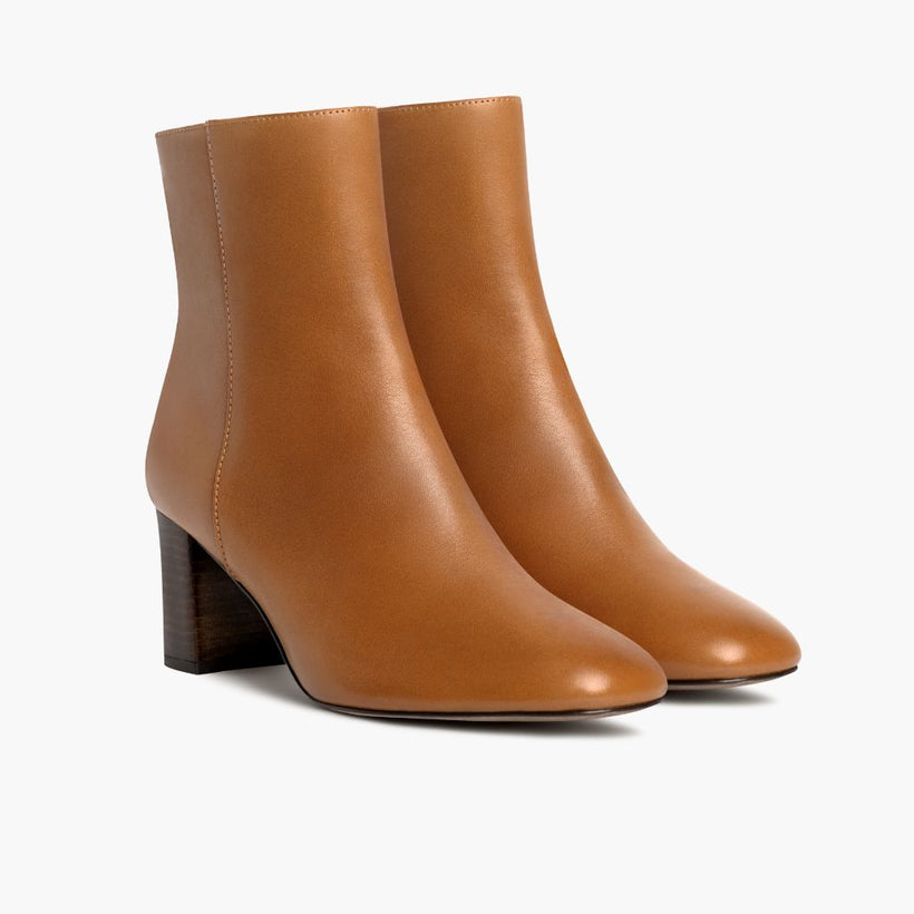High Standard Toffee Leather Boots женская