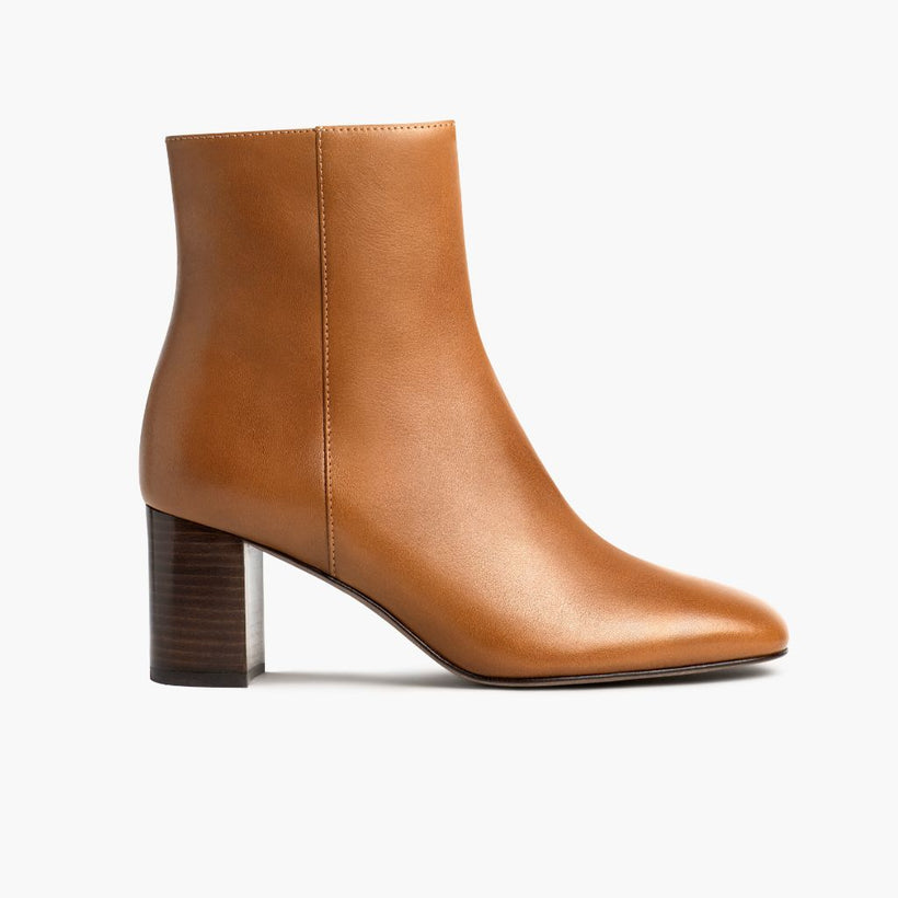 High Standard Toffee Leather Boots женская