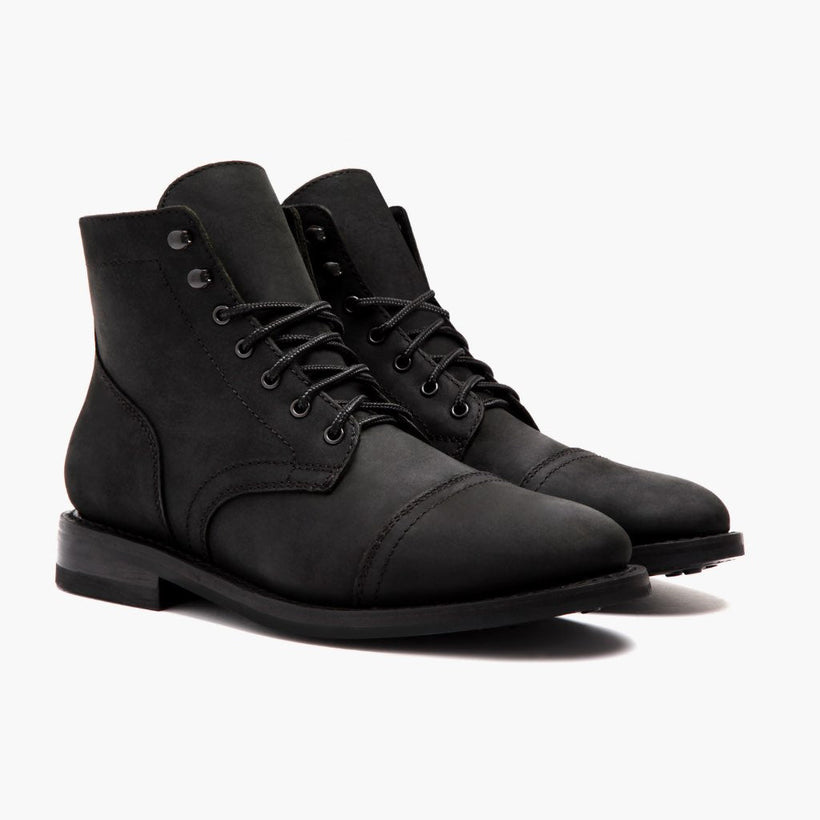 Captain Черная Matte Leather Boots мужская