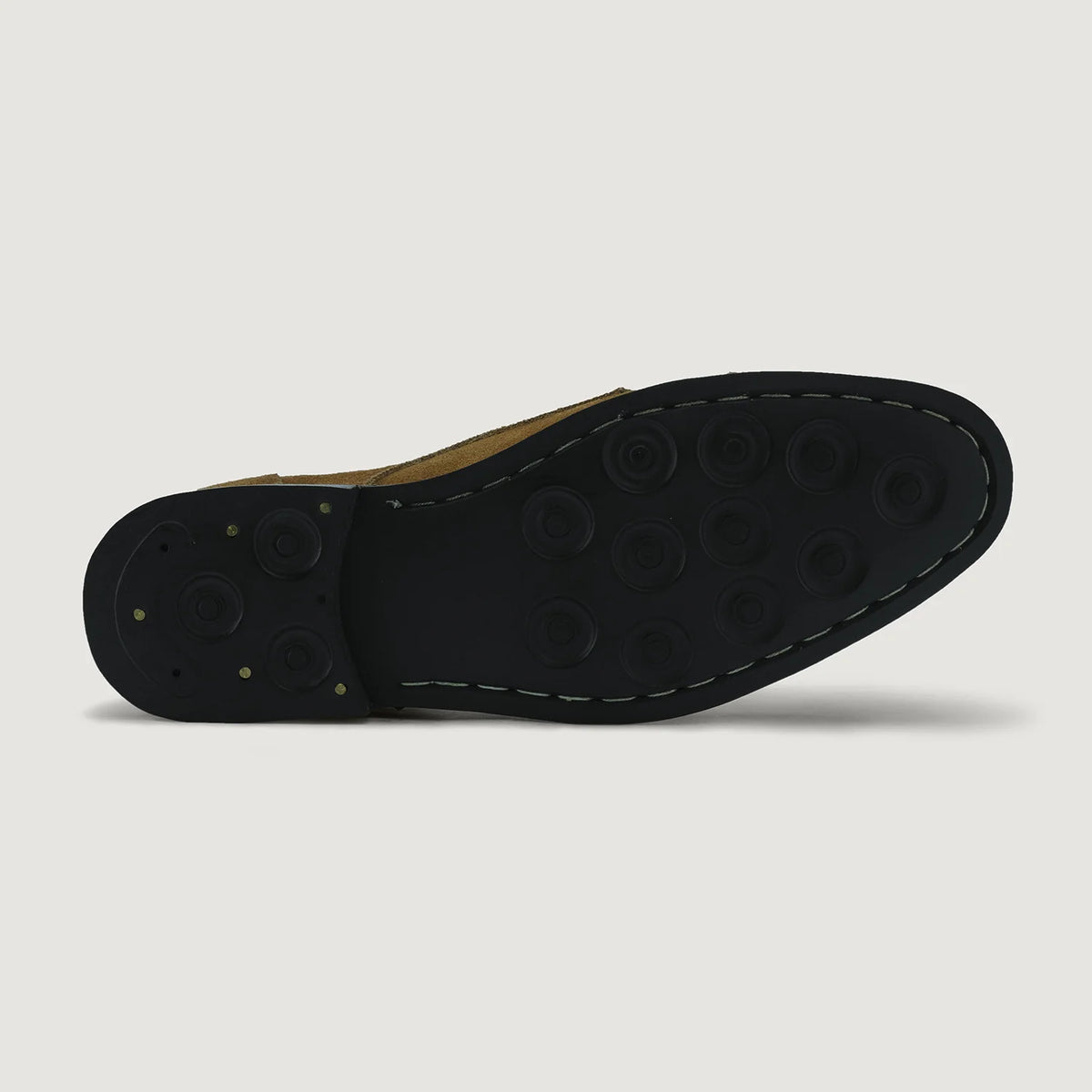Authentic Goatskin Suede Grain Depth & Pull-Up Patina Texture Detail