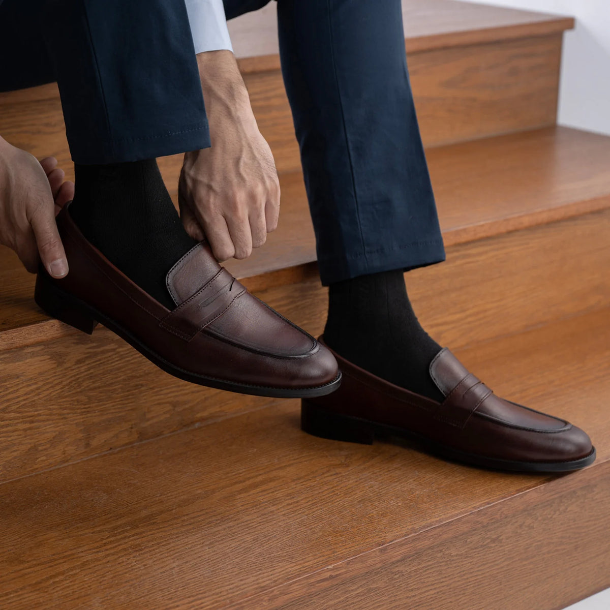 Orlaven Baxton Burnished Коричневый Кожаные лоферы для Мужчин footwear image 10