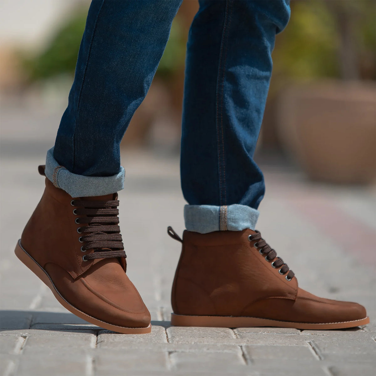 Orlaven Bearman Moc Toe Pull-up Коричневый Кожаные ботинки для Мужчин footwear image 9