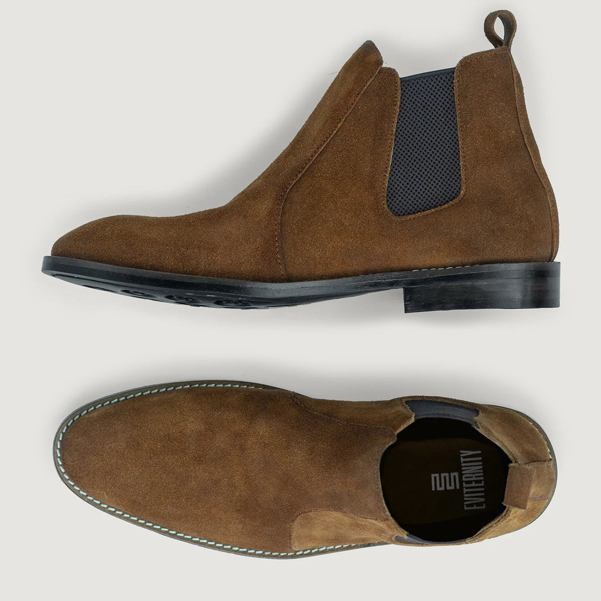 Clarkson Chelsea Коричневый Suede Кожаные ботинки - StudGuard для Мужчин - Усиленный задник и точная двойная строчка
