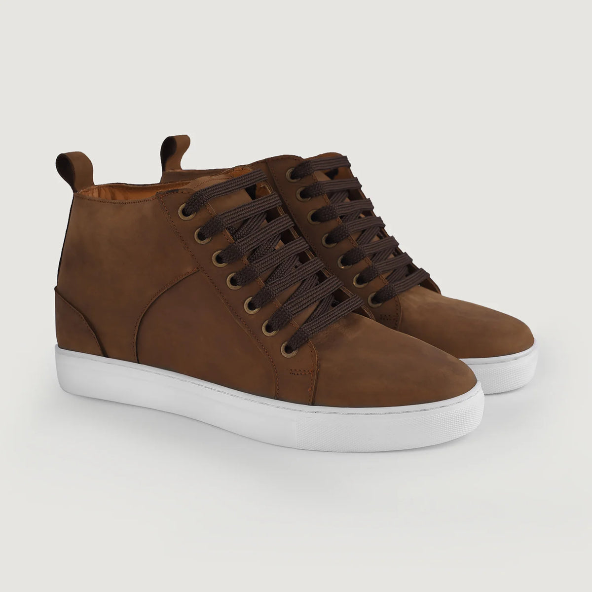 Authentic Goatskin Suede Grain Depth & Pull-Up Patina Texture Detail