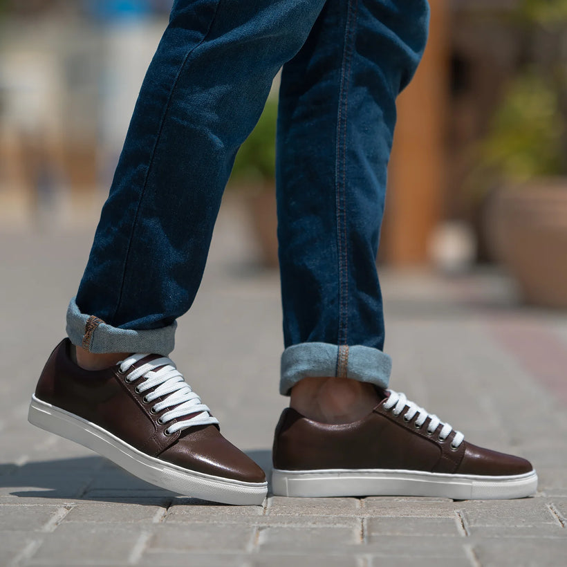 Murphy Low Top Бордовый Кожаные кеды для Мужчин