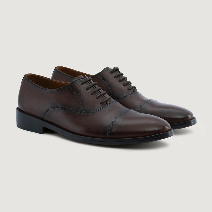 Professor Oxford Burnished Коричневая Leather Shoes мужская