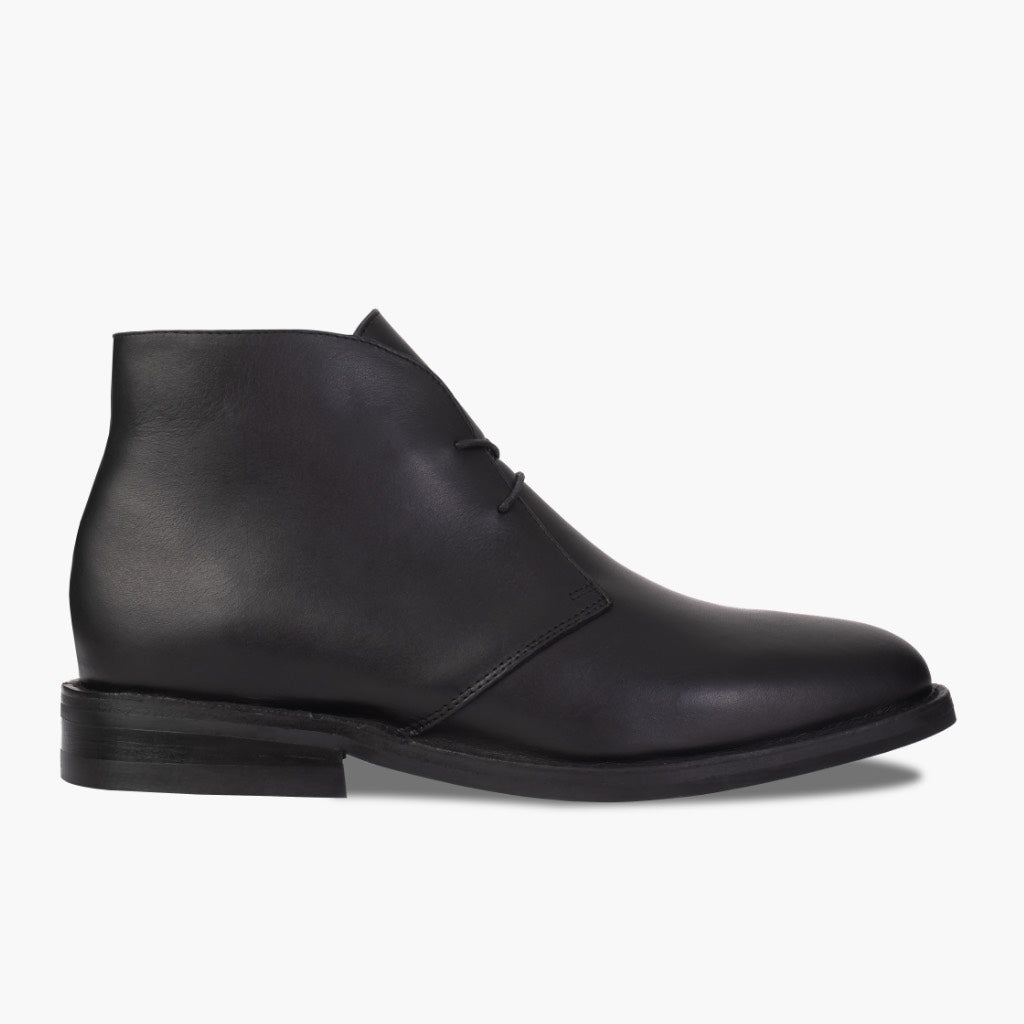 Black Full-Grain leather Boots - Рантовая конструкция Goodyear Welt и носок обуви