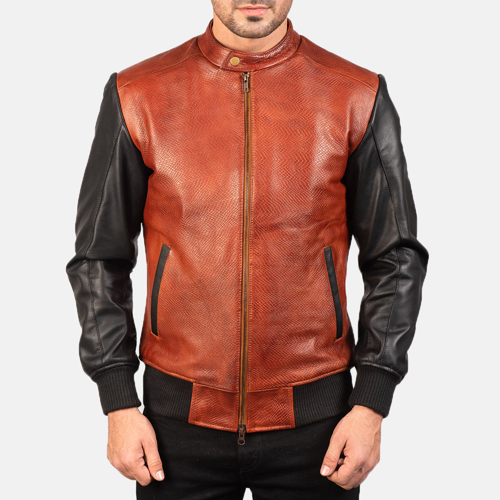 Avan Leather Bomber Jacket – alternate product view 4