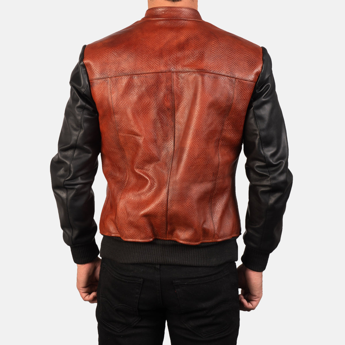 Avan Leather Bomber Jacket – alternate product view 5