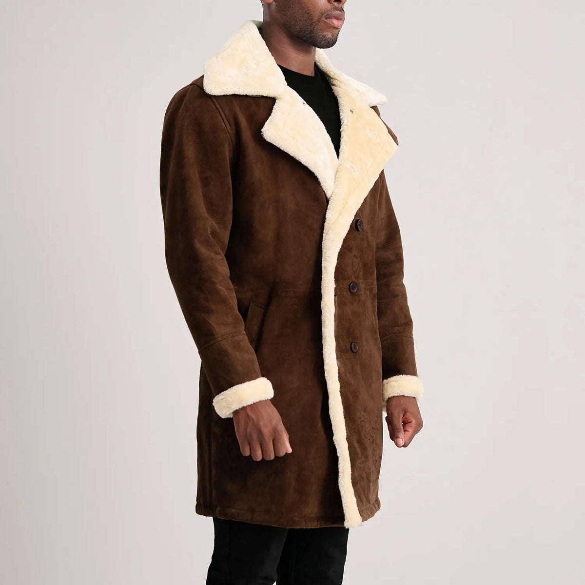 
Charles Кожаное пальто Коричневый Shearling Кожаное пальто для Мужчин – alternate product view 2