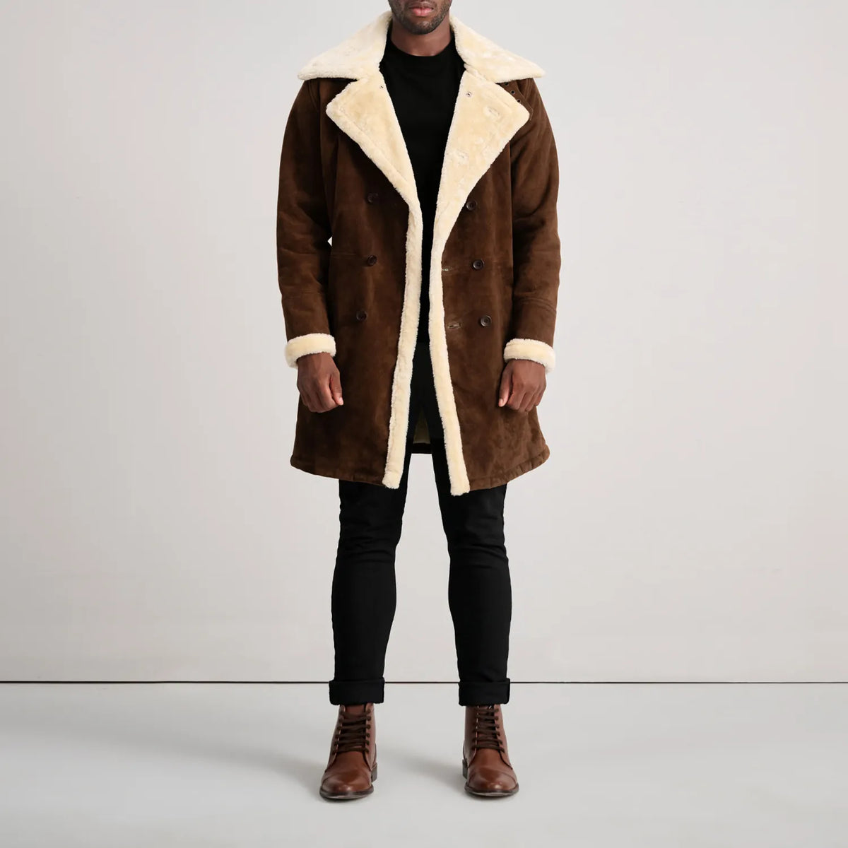 
Charles Кожаное пальто Коричневый Shearling Кожаное пальто для Мужчин – alternate product view 3