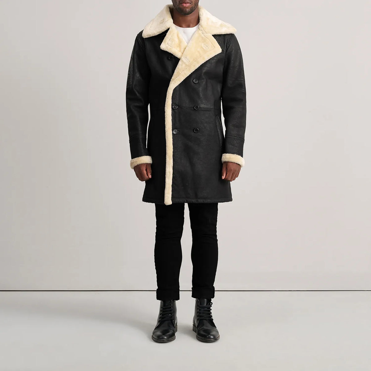 
Charles Кожаное пальто Коричневый Shearling Кожаное пальто для Мужчин – alternate product view 3