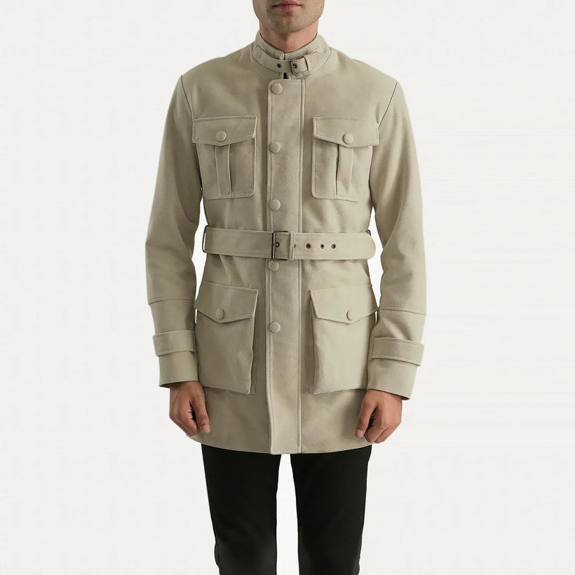 Dolf Off-White Замшевая куртка мужская
