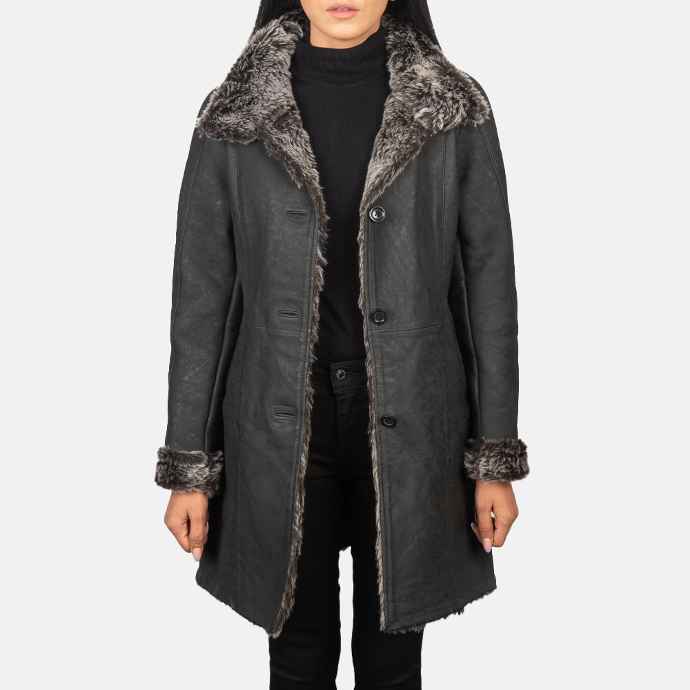 
Erica Shearling Кожаное пальто для Женщин – alternate product view 1