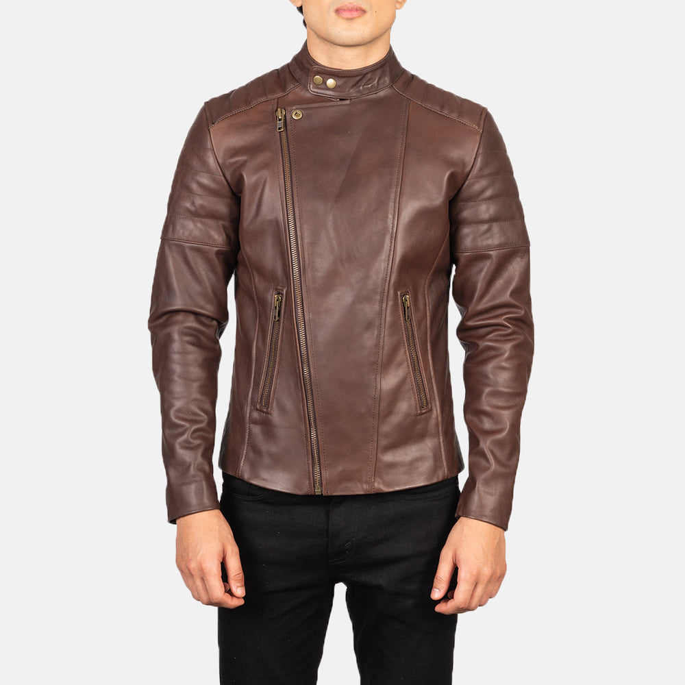Faisor Mocha Biker Jacket – alternate product view 5