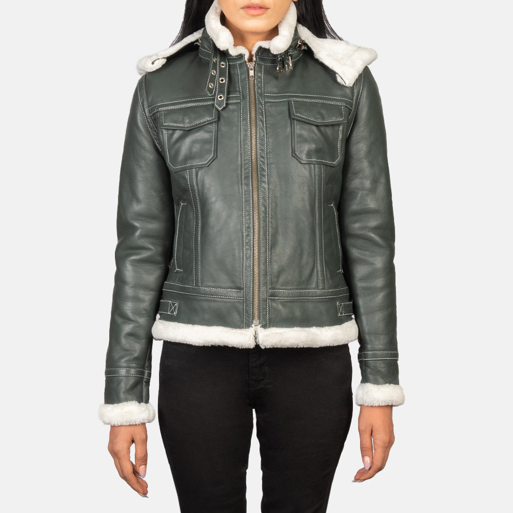 
Fiona Hooded Дубленка из овчины для Женщин – alternate product view 1