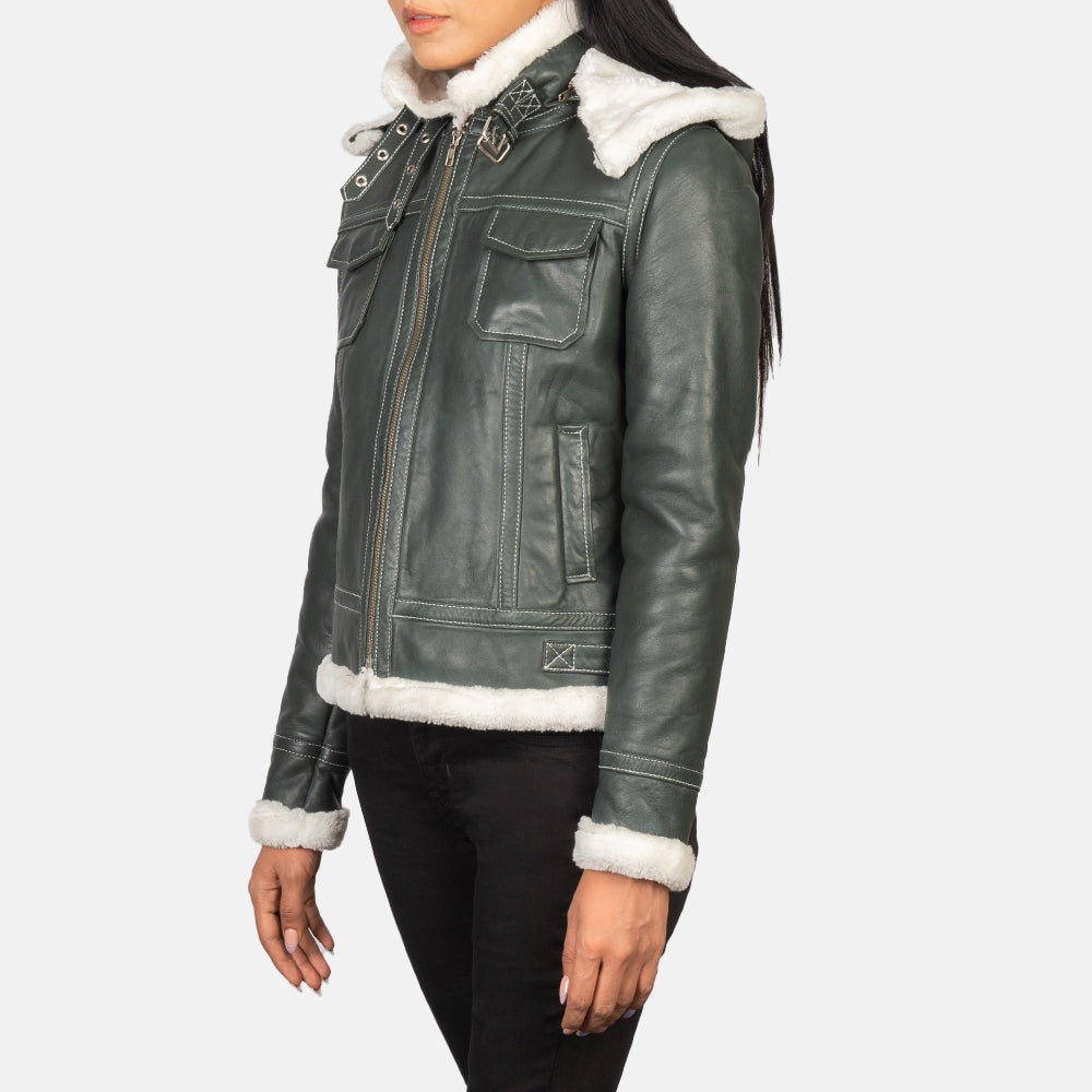 
Fiona Hooded Дубленка из овчины для Женщин – alternate product view 3