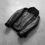 
Francis B-3 Черный Кожаный бомбер для Мужчин – alternate product view 7