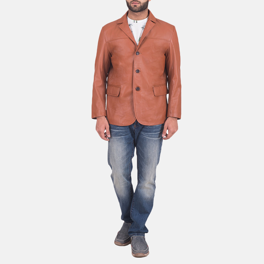 Authentic Sheepskin Leather with Semi-aniline Finish Grain Texture & Heavy-Duty Seam Stitching Detail