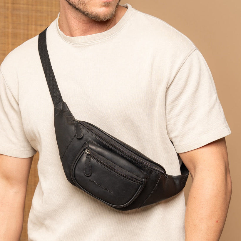 Vernio Full-Grain Leather Belt Bag женская