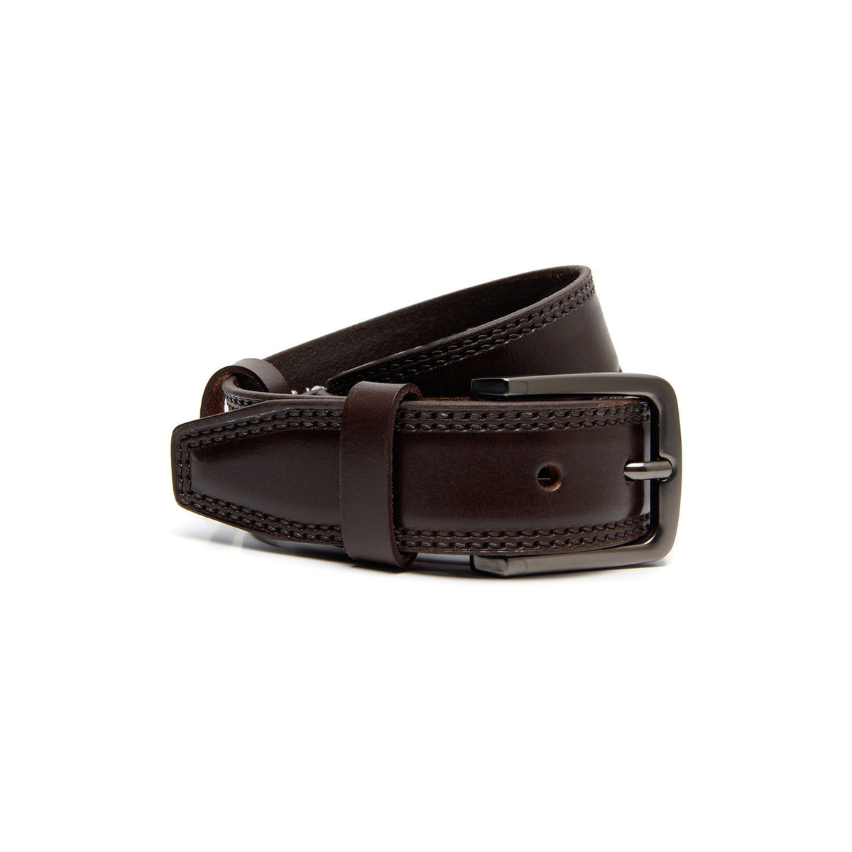 
100% Full-Grain Wax Pull-Up 100% Full-Grain Leather Grain Texture & Handcrafted Patina Detail