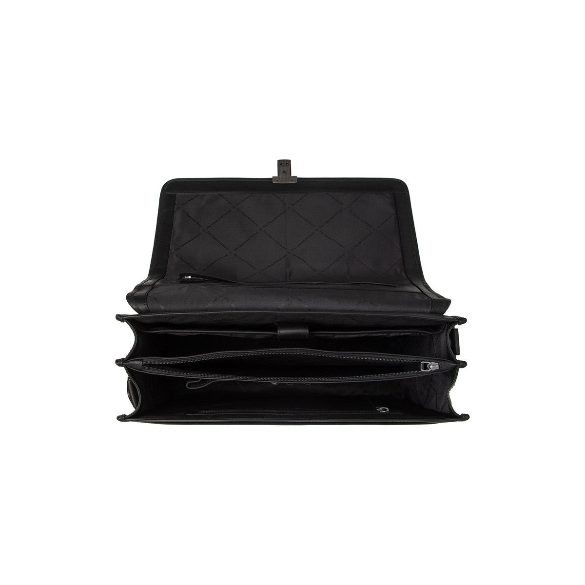 
Solid Antique Brass Hardware & Heavy-Duty Dual Zipper Detail on Glenwood Цельнозерновая кожа Briefcase для Мужчин
